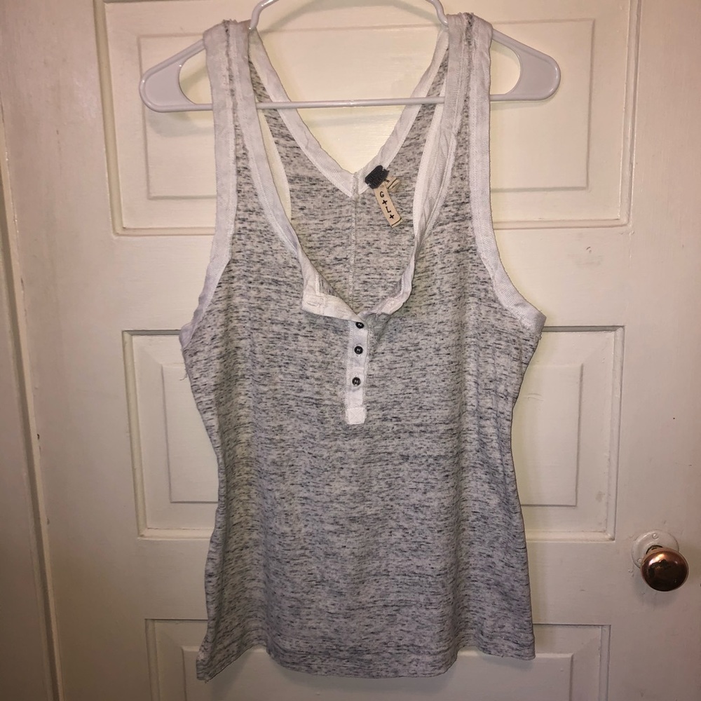 Free People Button Down Tank